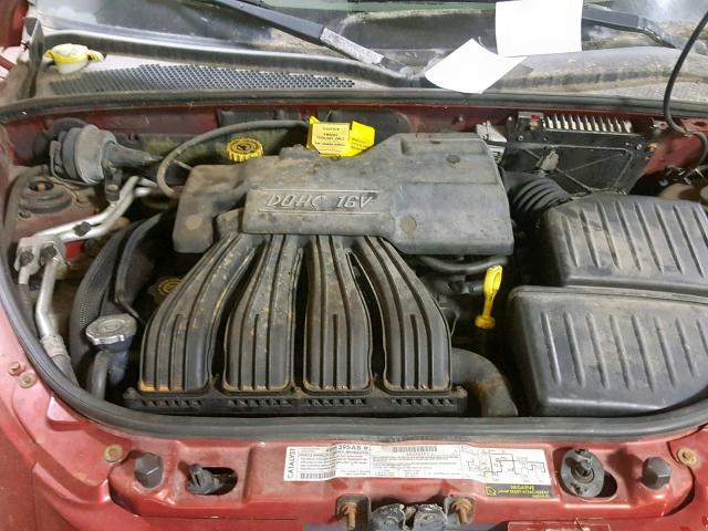 3C4FY4BB71T251322 - 2001 CHRYSLER PT CRUISER BURGUNDY photo 7