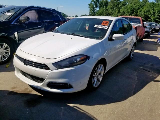 1C3CDFBA9DD310287 - 2013 DODGE DART SXT WHITE photo 2