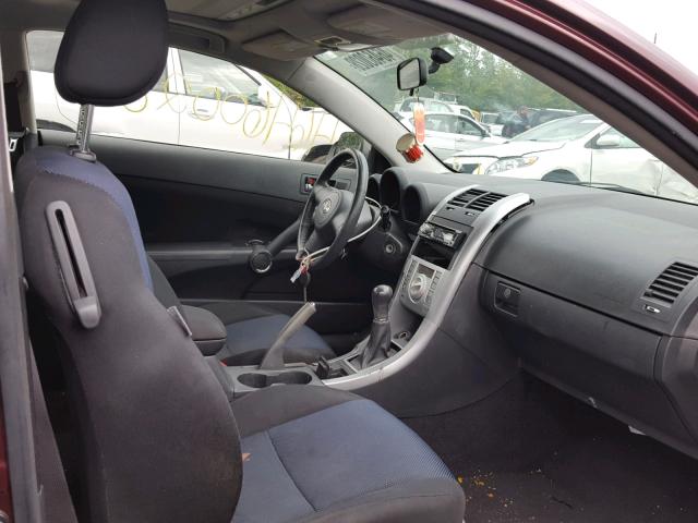 JTKDE167850028075 - 2005 TOYOTA SCION TC 紫色 照片 5
