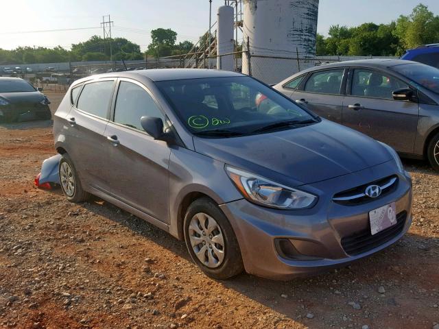 KMHCT5AE7FU218865 - 2015 HYUNDAI ACCENT GS GRAY photo 1