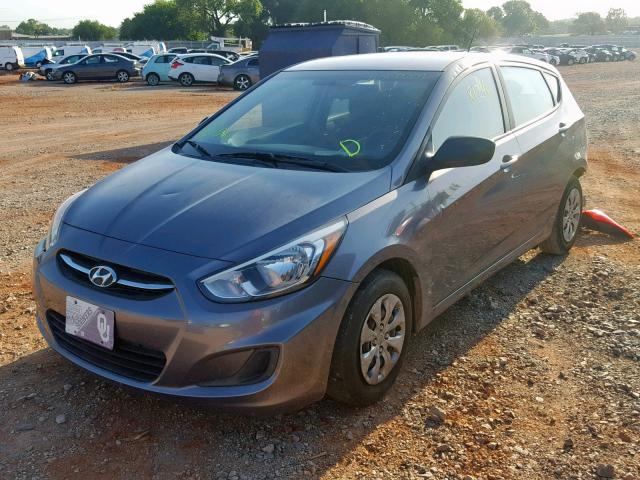 KMHCT5AE7FU218865 - 2015 HYUNDAI ACCENT GS GRAY photo 2