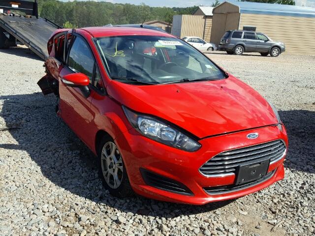 3FADP4EJ1EM160601 - 2014 FORD FIESTA SE RED photo 1