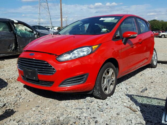 3FADP4EJ1EM160601 - 2014 FORD FIESTA SE RED photo 2