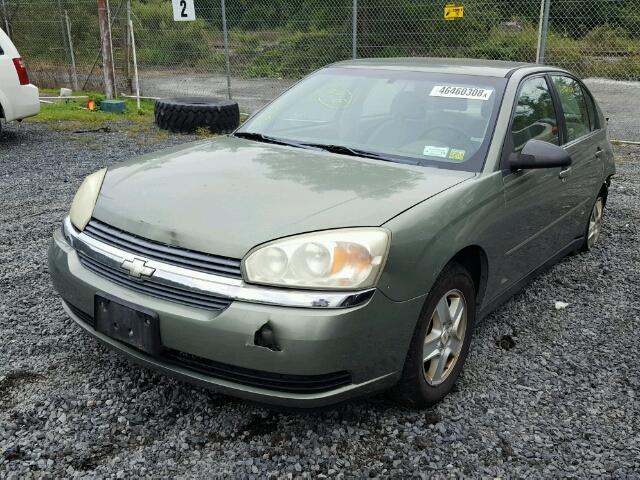 1G1ZT52855F233562 - 2005 CHEVROLET MALIBU LS GREEN photo 2