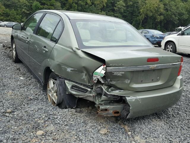 1G1ZT52855F233562 - 2005 CHEVROLET MALIBU LS GREEN photo 3