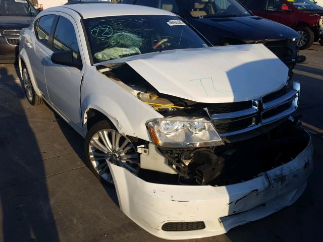 1B3BD4FB7BN609381 - 2011 DODGE AVENGER EX WHITE photo 1