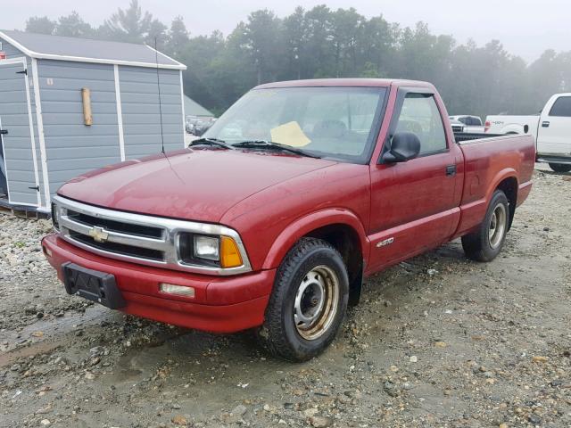 1GCCS1443TK164961 - 1996 CHEVROLET S TRUCK S1 RED photo 2