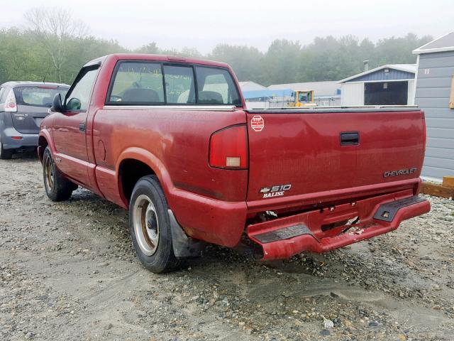 1GCCS1443TK164961 - 1996 CHEVROLET S TRUCK S1 RED photo 3