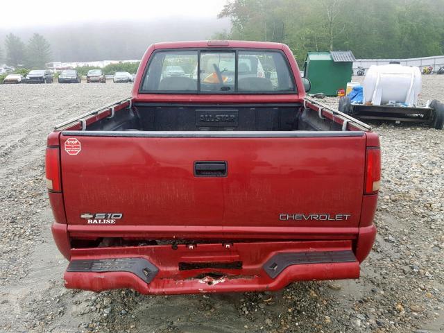 1GCCS1443TK164961 - 1996 CHEVROLET S TRUCK S1 RED photo 6