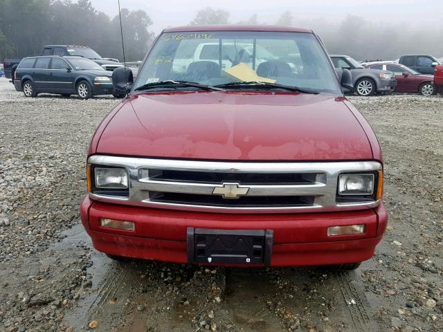 1GCCS1443TK164961 - 1996 CHEVROLET S TRUCK S1 RED photo 9