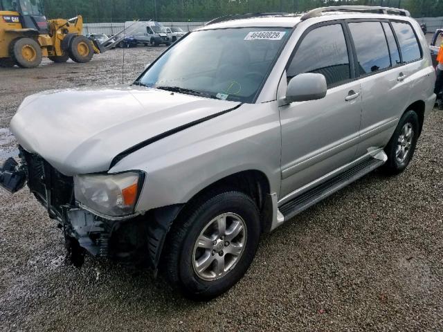 JTEEP21A040055280 - 2004 TOYOTA HIGHLANDER SILVER photo 2