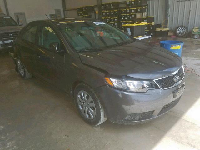 KNAFU4A24D5731123 - 2013 KIA FORTE EX GRAY photo 1