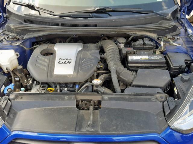 KMHTC6AEXDU111196 - 2013 HYUNDAI VELOSTER T BLUE photo 7