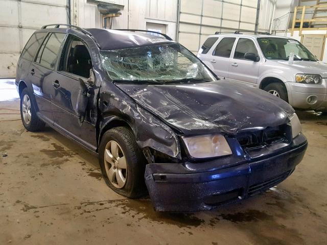 WVWRL61J54W052638 - 2004 VOLKSWAGEN JETTA GL BLUE photo 1