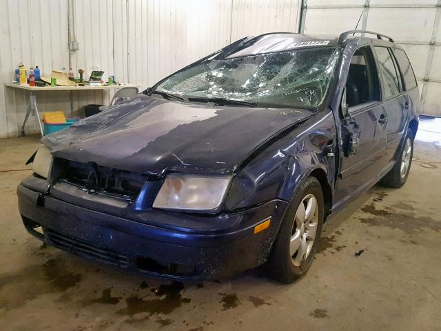 WVWRL61J54W052638 - 2004 VOLKSWAGEN JETTA GL BLUE photo 2