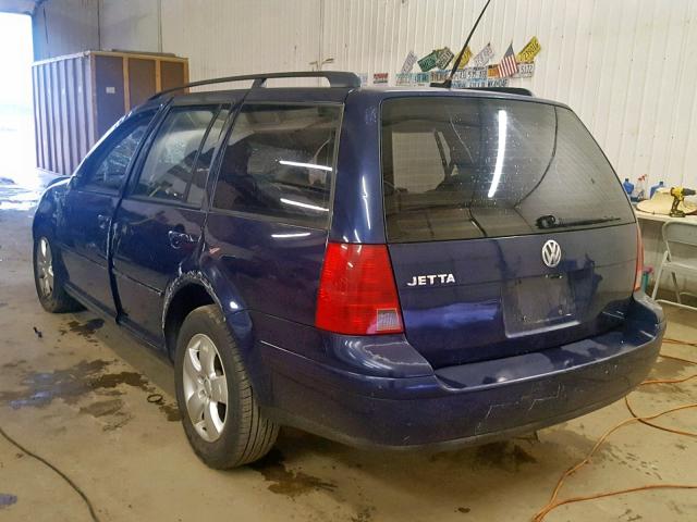 WVWRL61J54W052638 - 2004 VOLKSWAGEN JETTA GL BLUE photo 3