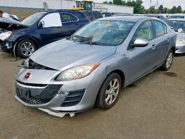 JM1BL1SG2A1175409 - 2010 MAZDA 3 I GRAY photo 2