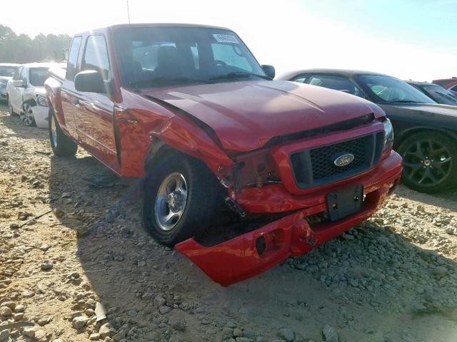 1FTYR14U24PA70303 - 2004 FORD RANGER SUP RED photo 1