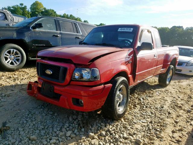 1FTYR14U24PA70303 - 2004 FORD RANGER SUP RED photo 2