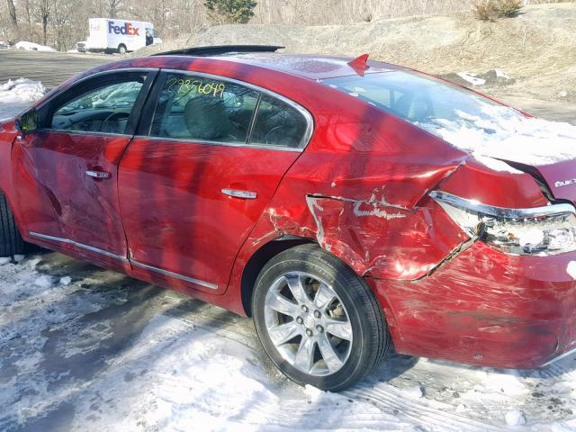 1G4GH5E3XCF358520 - 2012 BUICK LACROSSE P RED photo 10
