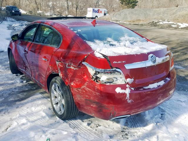 1G4GH5E3XCF358520 - 2012 BUICK LACROSSE P RED photo 3