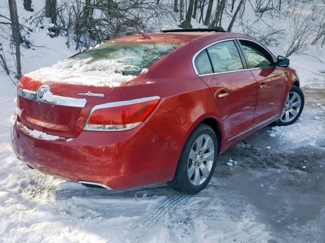 1G4GH5E3XCF358520 - 2012 BUICK LACROSSE P RED photo 4