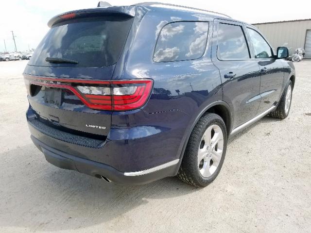 1C4RDHDG8EC561439 - 2014 DODGE DURANGO LI BLUE photo 4