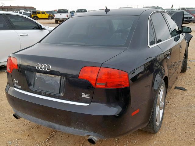 WAUDH78E47A252550 - 2007 AUDI A4 3.2 QUA BLACK photo 4