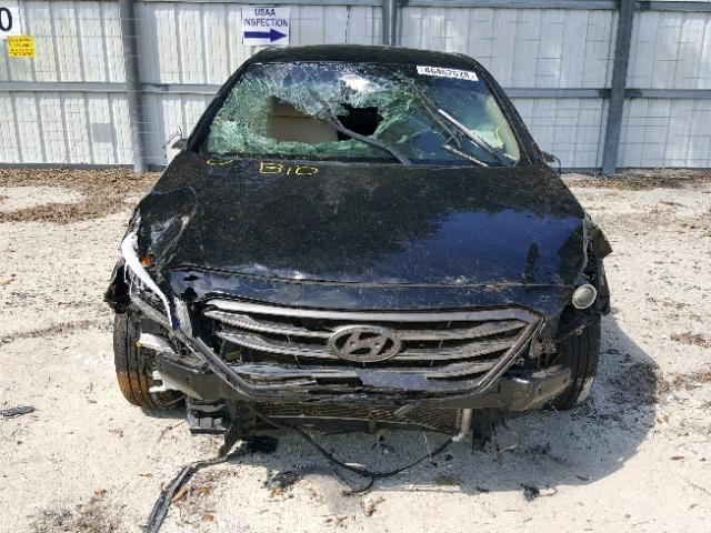 5NPE34AF7FH075877 - 2015 HYUNDAI SONATA SPO BLACK photo 9