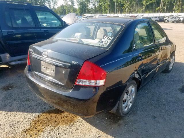 KNAFE221495595851 - 2009 KIA SPECTRA EX BLACK photo 4