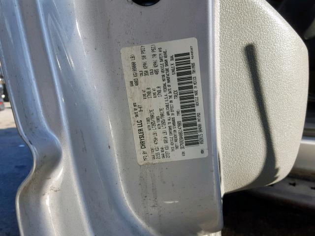 3D7KR28A08G147889 - 2008 DODGE RAM 2500 S Gümüş foto 10