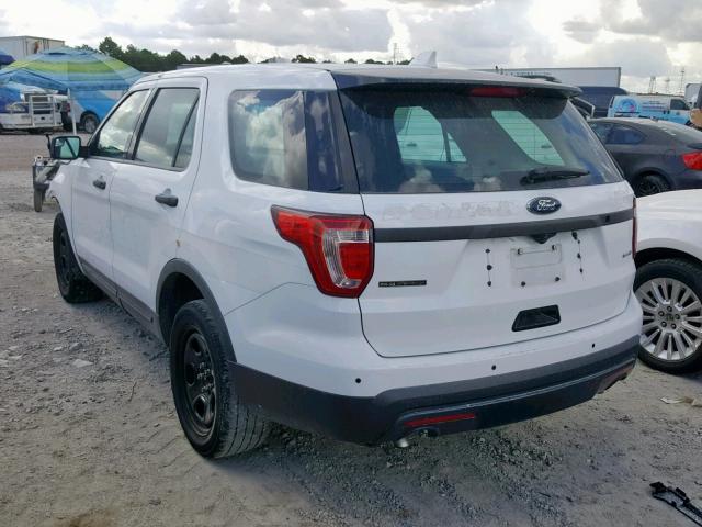 1FM5K8ARXGGC26099 - 2016 FORD EXPLORER P WHITE photo 3