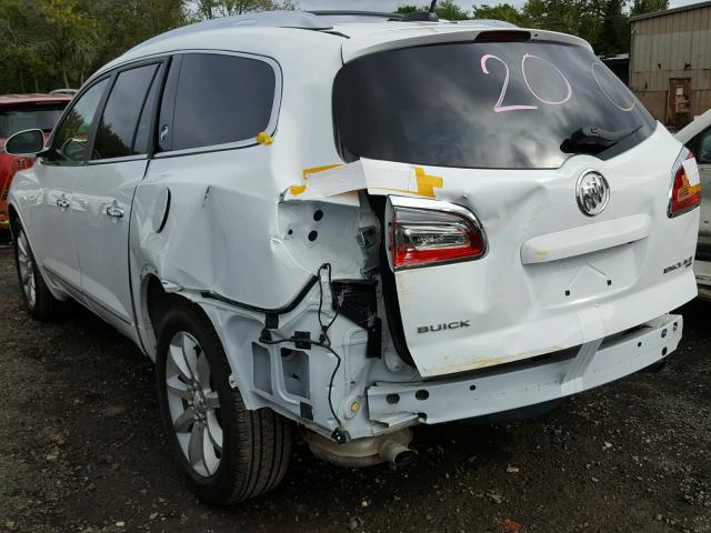 5GAKVCKD3HJ351407 - 2017 BUICK ENCLAVE WHITE photo 3