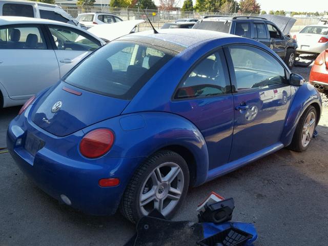 3VWCD31CX4M405990 - 2004 VOLKSWAGEN NEW BEETLE BLUE photo 4