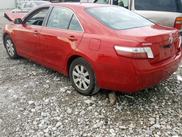 4T1BB46K38U044092 - 2008 TOYOTA CAMRY HYBR RED photo 3