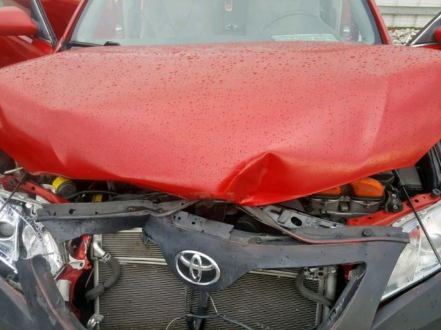 4T1BB46K38U044092 - 2008 TOYOTA CAMRY HYBR RED photo 7