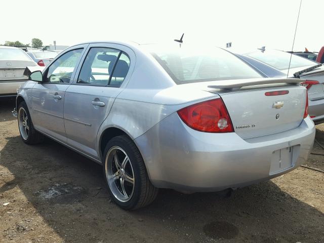 1G1AT58H897107779 - 2009 CHEVROLET COBALT LT SILVER photo 3