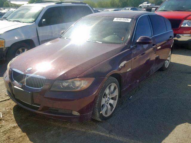 WBAVD53528A009428 - 2008 BMW 335 XI BURGUNDY photo 2