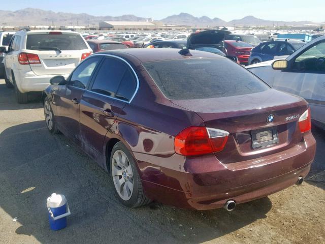 WBAVD53528A009428 - 2008 BMW 335 XI BURGUNDY photo 3