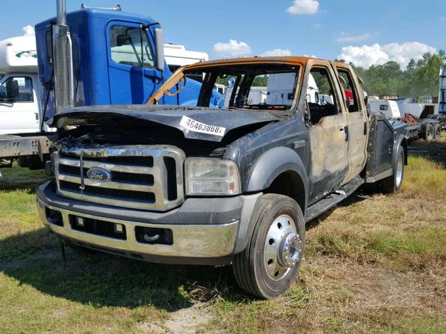 1FDAW57P87EA12179 - 2007 FORD F550 SUPER BLACK photo 2