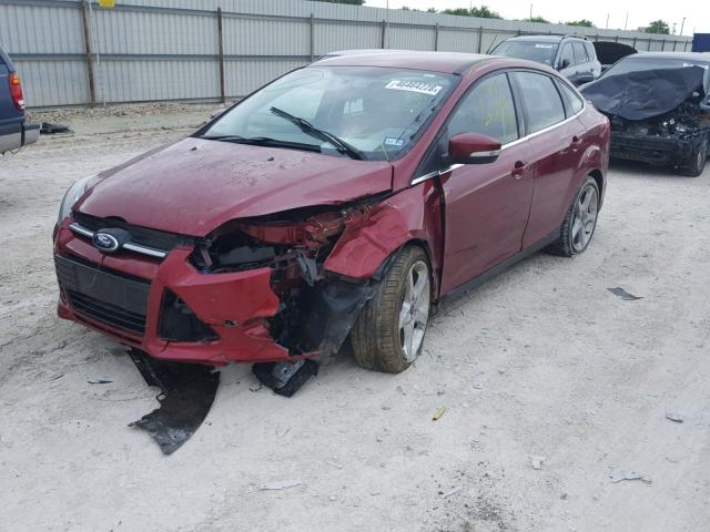 1FADP3J28EL236261 - 2014 FORD FOCUS TITA RED photo 2