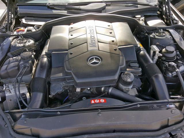 WDBSK75F95F095900 - 2005 MERCEDES-BENZ SL 500 BLACK photo 7