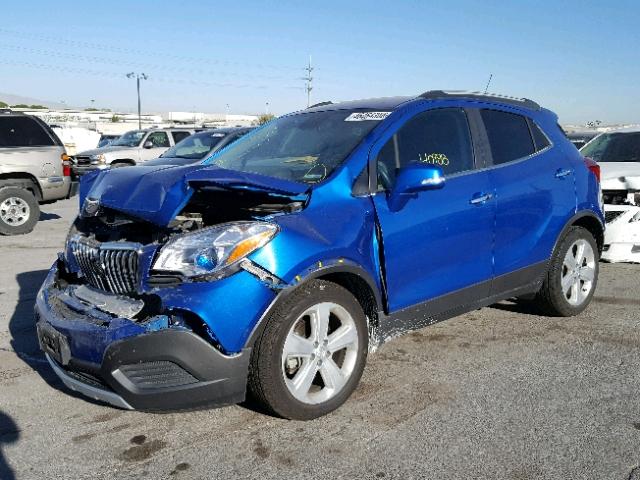 KL4CJASBXFB217769 - 2015 BUICK ENCORE BLUE photo 2