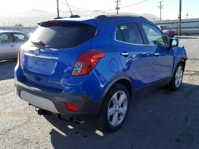 KL4CJASBXFB217769 - 2015 BUICK ENCORE BLUE photo 4