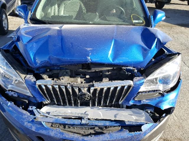 KL4CJASBXFB217769 - 2015 BUICK ENCORE BLUE photo 7