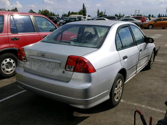 2HGES16454H552788 - 2004 HONDA CIVIC DX GRAY photo 4