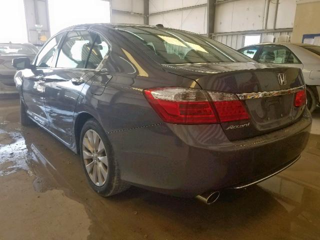 1HGCR3F88DA020046 - 2013 HONDA ACCORD EXL GRAY photo 3