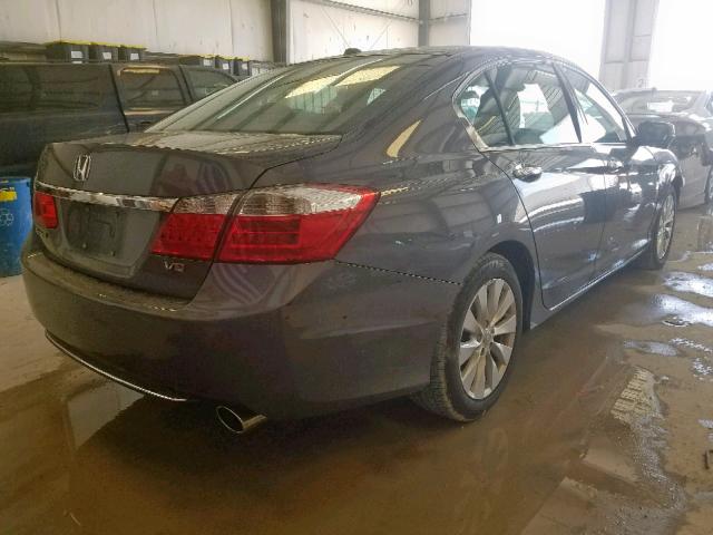 1HGCR3F88DA020046 - 2013 HONDA ACCORD EXL GRAY photo 4