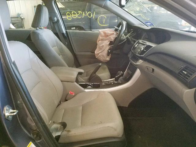 1HGCR3F88DA020046 - 2013 HONDA ACCORD EXL GRAY photo 5