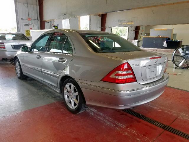 WDBRF92H37F892540 - 2007 MERCEDES-BENZ C 280 4MAT GRAY photo 3